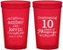 Custom Anniversary 22 oz Translucent Cups - 10 Years Of Marriage | 80000