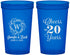 Custom Anniversary 22 oz Translucent Cups - Cheers To 20 Years | 80001