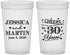 Custom Anniversary 22 oz Translucent Cups - Cheers To 30 Years | 80003