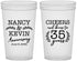 Custom Anniversary 22 oz Translucent Cups - Cheers To 35 Years | 80004