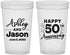 Custom Anniversary 22 oz Translucent Cups - 50th Wedding | 80007