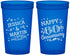 Custom Anniversary 22 oz Translucent Cups - Cheers To 60 Years | 80009