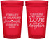 Custom Anniversary 22 oz Translucent Cups - Cheers To 45 Years | 80016