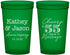 Custom Anniversary 22 oz Translucent Cups - Cheers To 55 Years | 80018