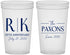 Custom Anniversary 22 oz Translucent Cups - 20th Wedding | 80021