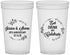 Custom Anniversary 22 oz Translucent Cups - 50th Wedding | 80027