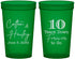 Custom Anniversary 22 oz Translucent Cups - Just Married 10 Years Ago | 80030