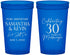 Custom Anniversary 22 oz Translucent Cups - 30 Years Of Marriage | 80033