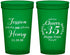 Custom Anniversary 22 oz Translucent Cups - Cheers To 35 Years | 80034