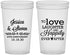 Custom Anniversary 22 oz Translucent Cups - 40th Wedding | 80035