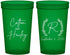 Custom Wedding 22 oz Translucent Cups - Monogram | 803