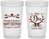 Custom Baby Shower 22 oz Translucent Cups - It’s A Doe Antler | 90001