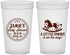 Custom Baby Shower 22 oz Translucent Cups - Little Cowboy | 90003