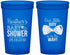 Custom Baby Shower 22 oz Translucent Cups - Little Boy Is On The Way | 90005