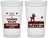 Custom Baby Shower 22 oz Translucent Cups - Little Deer On The Way | 90011