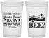 Custom Baby Shower 22 oz Translucent Cups - Little Honey Bee | 90018