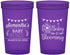 Custom Baby Shower 22 oz Translucent Cups - Blooming | 90020