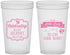 Custom Baby Shower 22 oz Translucent Cups - Little Lady On The Way | 90022
