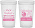 Custom Baby Shower 22 oz Translucent Cups - Little Lady On The Way | 90023