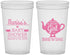 Custom Baby Shower 22 oz Translucent Cups - Baby Girl Is Brewing | 90034