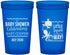 Custom Baby Shower 22 oz Translucent Cups - Little Squirt On The Way | 90045