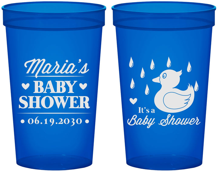 Custom Baby Shower 22 oz Translucent Cups - Duckling | 90047