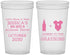 Custom Baby Shower 22 oz Translucent Cups - Due Date Almost Here | 90052