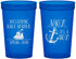 Custom Baby Shower 22 oz Translucent Cups - Nautical Ahoy It’s A Boy | 90055