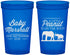 Custom Baby Shower 22 oz Translucent Cups - Peanut On The Way | 90062