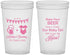 Custom Baby Shower 22 oz Translucent Cups - Raise Your Beer | 90065