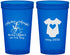 Custom Baby Shower 22 oz Translucent Cups - Nautical Anchors Aweigh | 90083