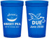 Custom Baby Shower 22 oz Translucent Cups - Sweat Pea Stork | 90084
