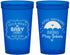 Custom Baby Shower 22 oz Translucent Cups - April Showers May Babies | 90096