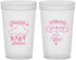 Custom Baby Shower 22 oz Translucent Cups - April Showers May Babies | 90099