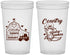 Custom Baby Shower 22 oz Translucent Cups - Farm Tractor Country | 90102