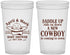 Custom Baby Shower 22 oz Translucent Cups - New Cowboy | 90104