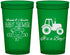 Custom Baby Shower 22 oz Translucent Cups - Tractor | 90109