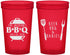 Custom Baby Shower 22 oz Translucent Cups - Beers Bbq Babies | 90112