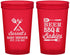 Custom Baby Shower 22 oz Translucent Cups - Beers Bbq Babies | 90113
