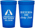 Custom Baby Shower 22 oz Translucent Cups - Beers And Baby Talk | 90117