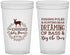 Custom Baby Shower 22 oz Translucent Cups - Fishing Hunting | 90119