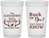 Custom Baby Shower 22 oz Translucent Cups - Gender Reveal Buck Or Doe | 90131