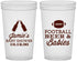 Custom Baby Shower 22 oz Translucent Cups - Football Beer Babies | 90147