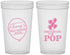 Custom Baby Shower 22 oz Translucent Cups - Shes Going To Pop | 90160