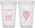 Custom Baby Shower 22 oz Translucent Cups - Hot Air Balloon | 90164