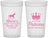 Custom Baby Shower 22 oz Translucent Cups - Little Princess | 90174