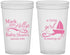 Custom Baby Shower 22 oz Translucent Cups - Sailboat | 90178