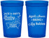 Custom Baby Shower 22 oz Translucent Cups - April Showers May Babies | 90181