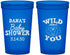 Custom Baby Shower 22 oz Translucent Cups - Lion Wild About You | 90186