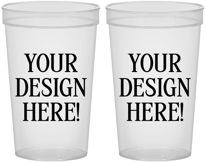 22 oz Translucent Cups - Design Your Own